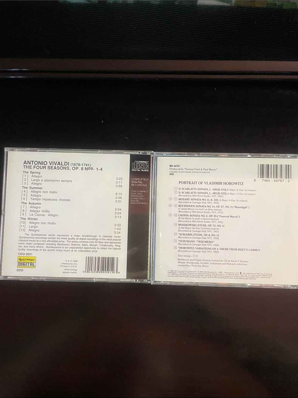 Vladimir Horowitz & Antonio Vivaldi Two (2) CD Bundle - Picture 2 of 3